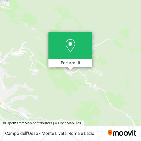 Mappa Campo dell'Osso - Monte Livata