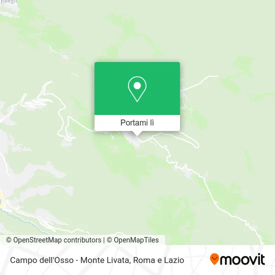 Mappa Campo dell'Osso - Monte Livata