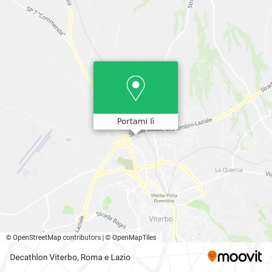 Mappa Decathlon Viterbo