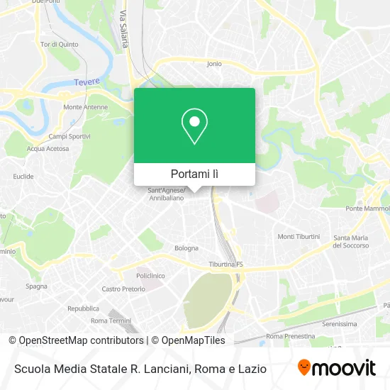 Mappa Scuola Media Statale R. Lanciani