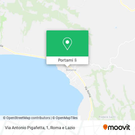 Mappa Via Antonio Pigafetta, 1