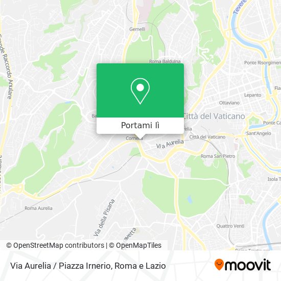 Mappa Via Aurelia / Piazza Irnerio