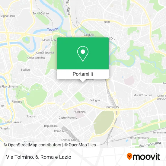 Mappa Via Tolmino, 6
