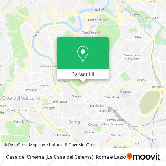 Mappa Casa del Cinema