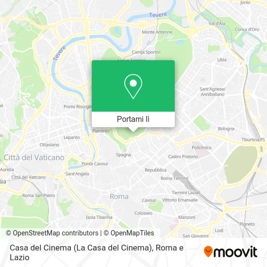 Mappa Casa del Cinema