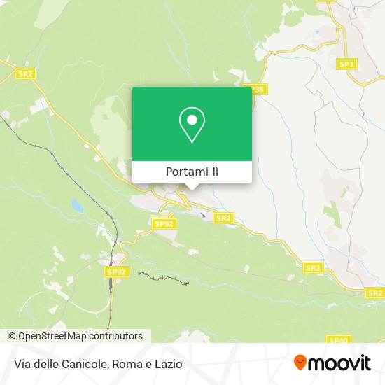 Mappa Via delle Canicole