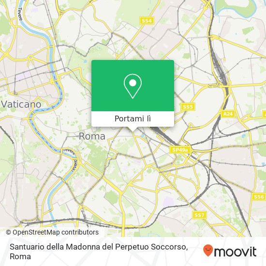 Mappa Santuario della Madonna del Perpetuo Soccorso