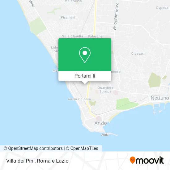 Mappa Villa dei Pini