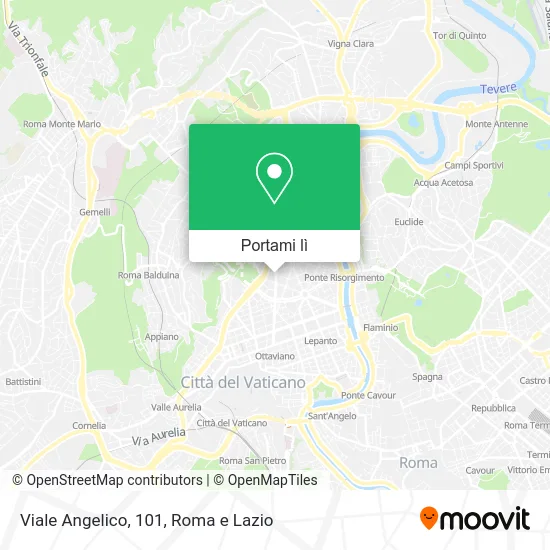 Mappa Viale Angelico, 101