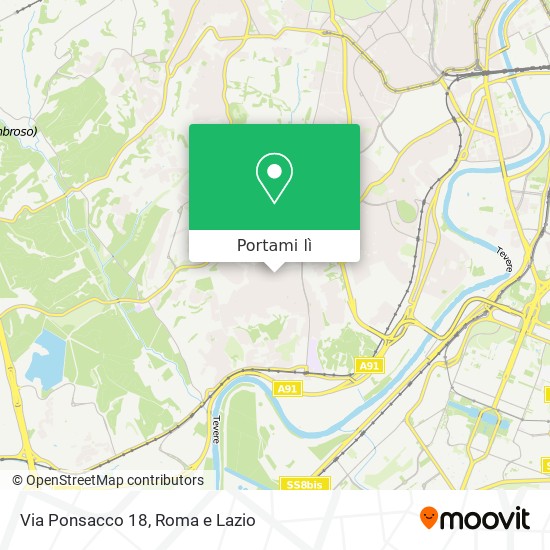 Mappa Via Ponsacco 18