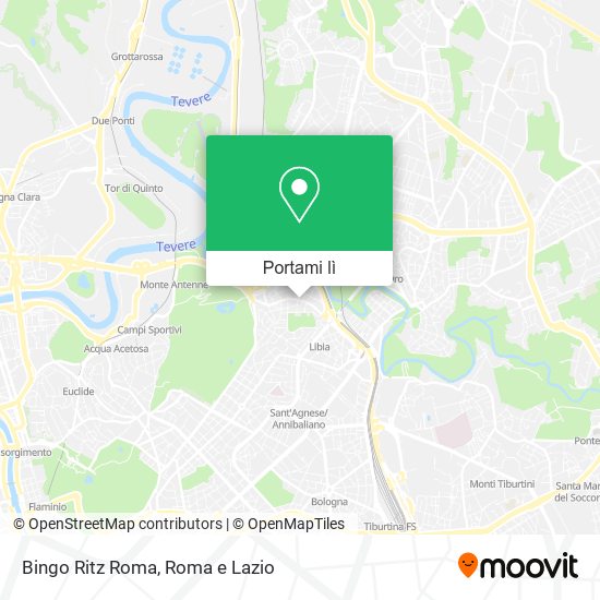 Mappa Bingo Ritz Roma