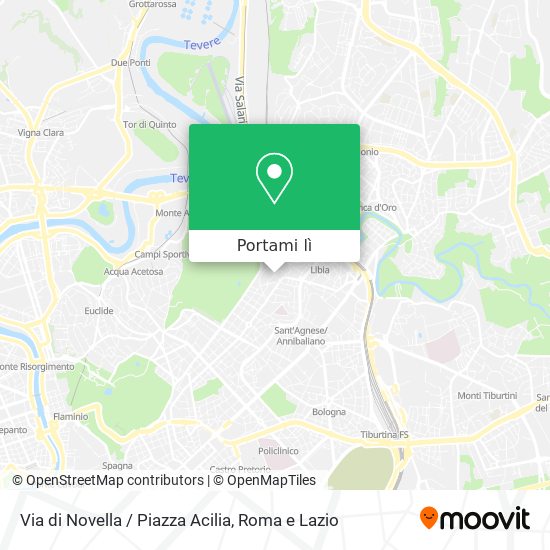 Mappa Via di Novella / Piazza Acilia