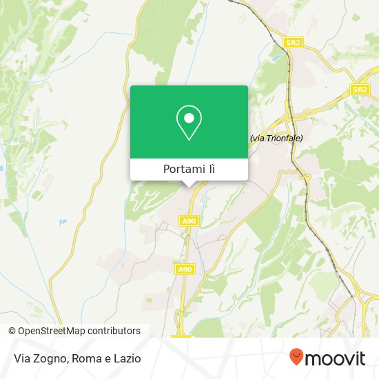 Mappa Via Zogno
