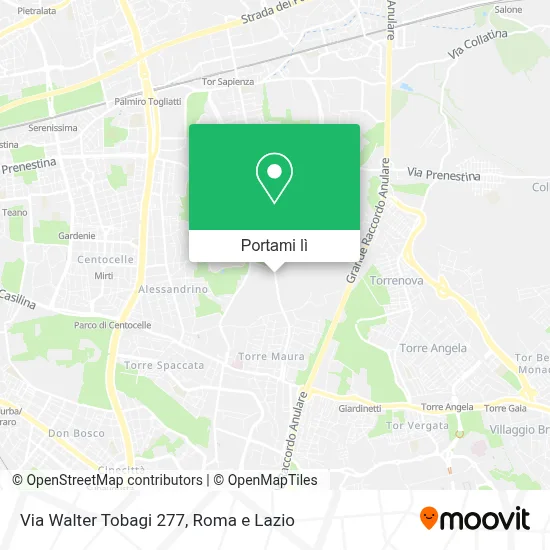 Mappa Via Walter Tobagi  277