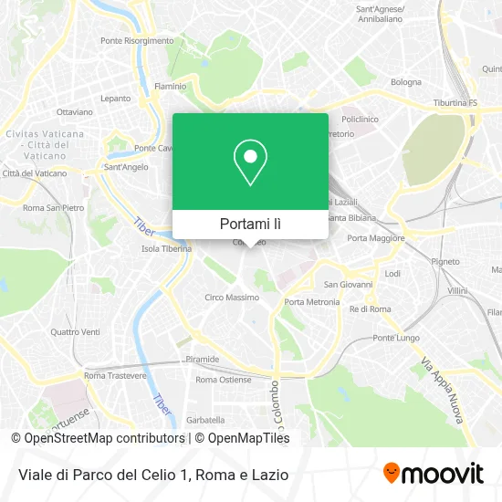 Mappa Viale di Parco del Celio  1
