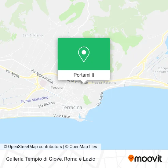 Mappa Galleria Tempio di Giove