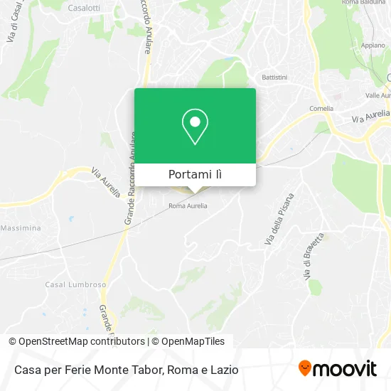 Mappa Casa per Ferie Monte Tabor