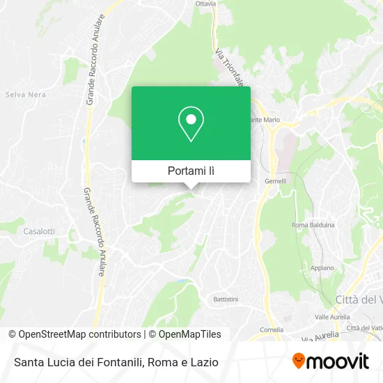 Mappa Santa Lucia dei Fontanili