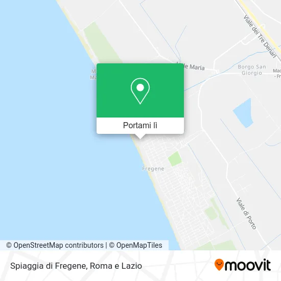 Mappa Spiaggia di Fregene