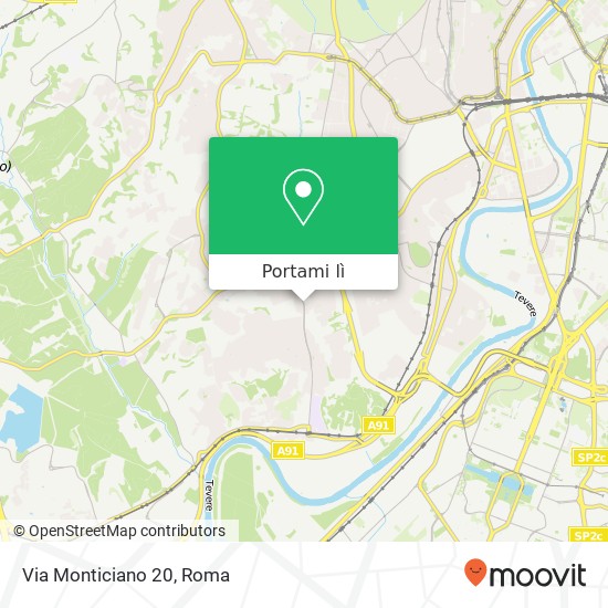 Mappa Via Monticiano 20