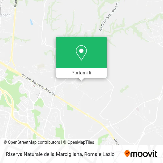 Mappa Riserva Naturale della Marcigliana