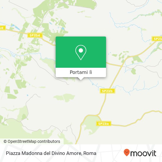 Mappa Piazza Madonna del Divino Amore