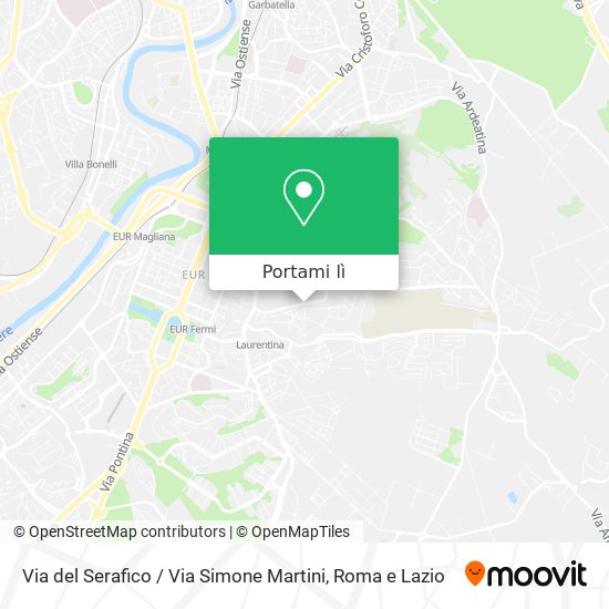 Mappa Via del Serafico / Via Simone Martini