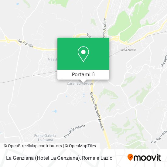 Mappa La Genziana (Hotel La Genziana)