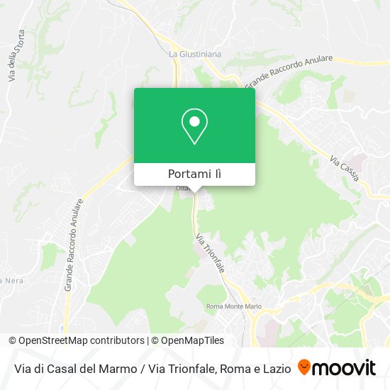 Mappa Via di Casal del Marmo / Via Trionfale