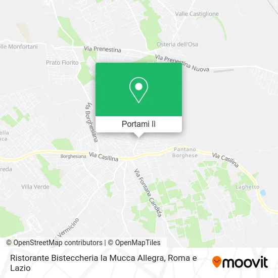 Mappa Ristorante Bisteccheria la Mucca Allegra