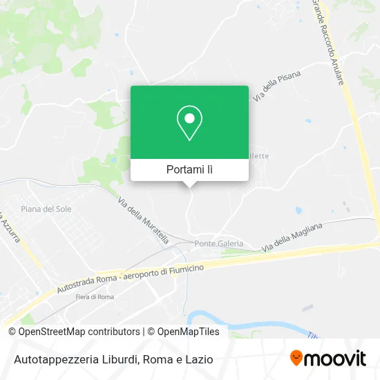 Mappa Autotappezzeria Liburdi