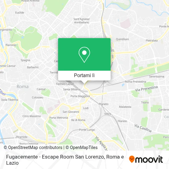 Mappa Fugacemente - Escape Room San Lorenzo