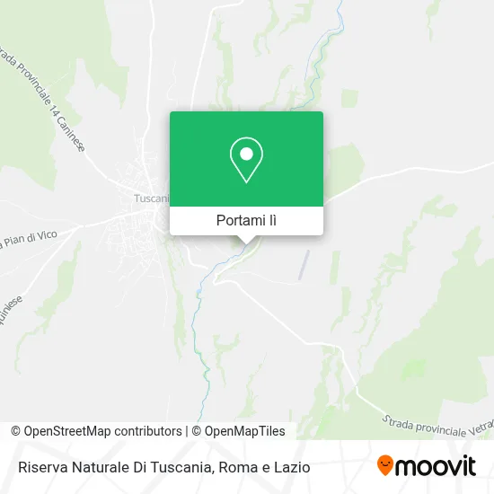 Mappa Riserva Naturale Di Tuscania
