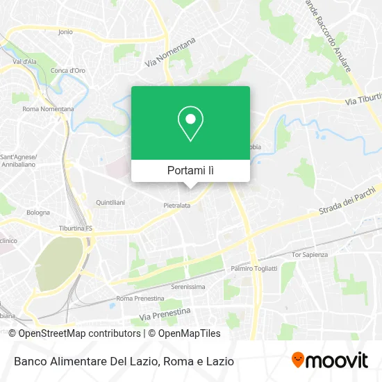 Mappa Banco Alimentare Del Lazio