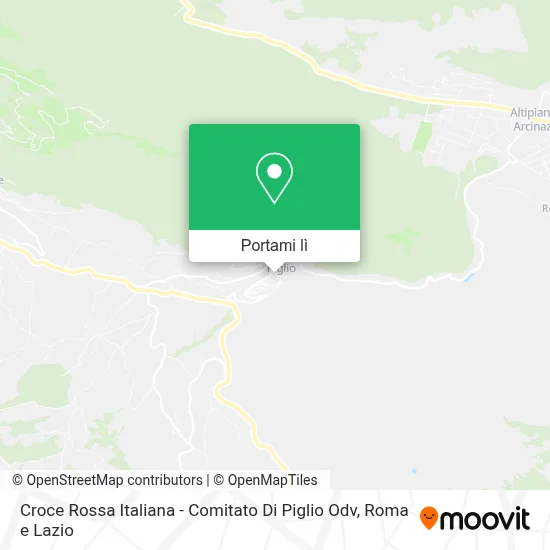 Mappa Croce Rossa Italiana - Comitato Di Piglio Odv