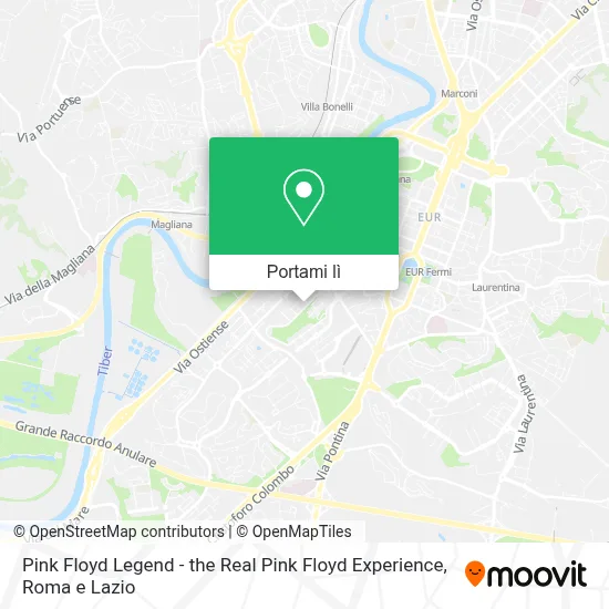 Mappa Pink Floyd Legend - the Real Pink Floyd Experience
