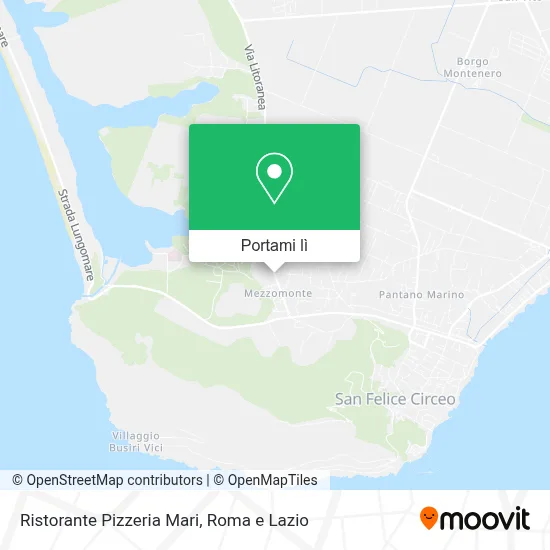 Mappa Ristorante Pizzeria Mari