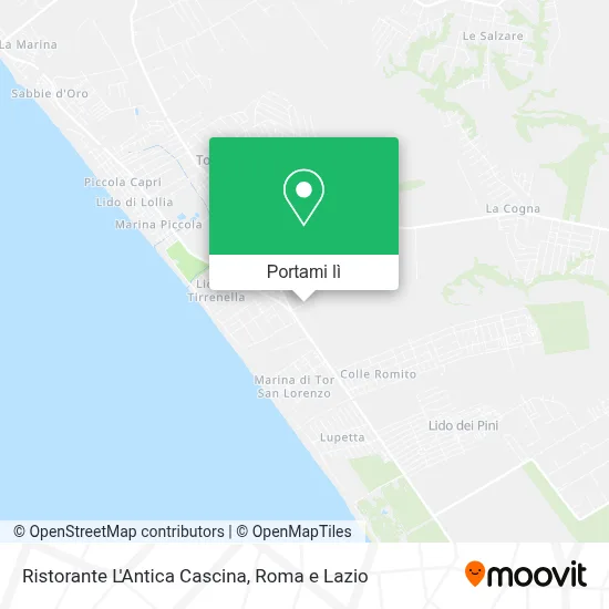 Mappa Ristorante L'Antica Cascina
