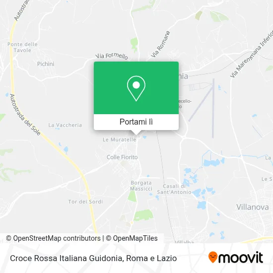 Mappa Croce Rossa Italiana Guidonia