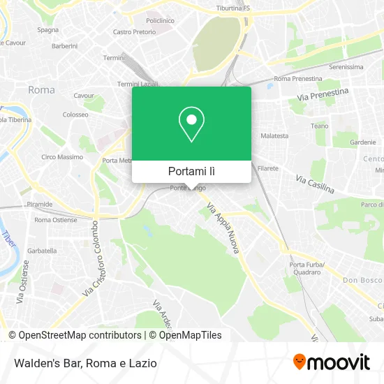 Mappa Walden's Bar