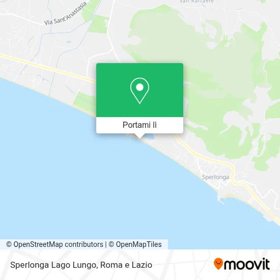 Mappa Sperlonga Lago Lungo