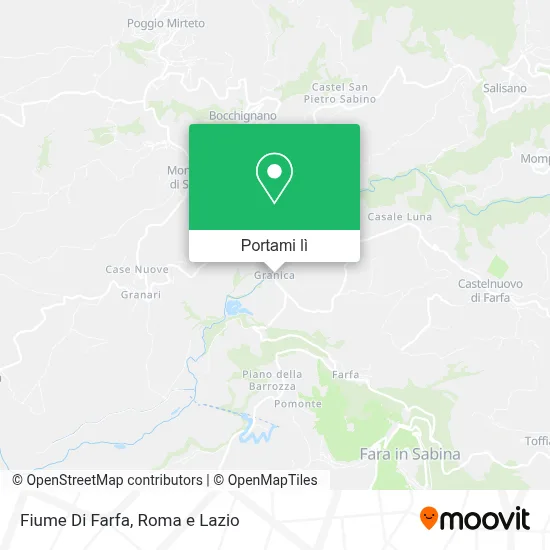 Mappa Fiume Di Farfa