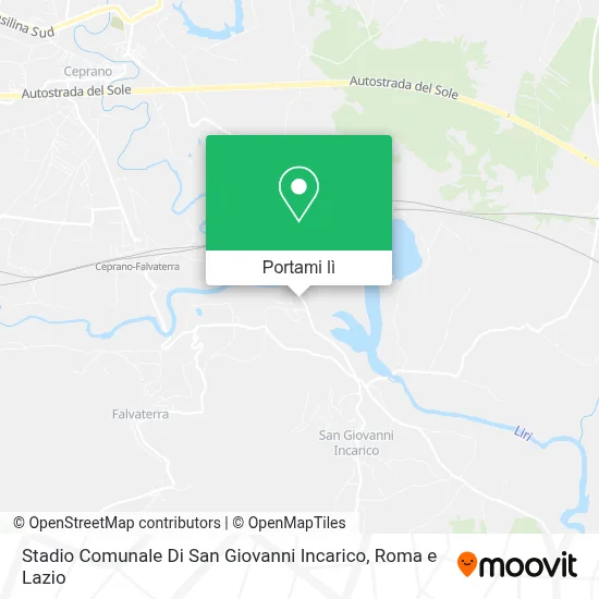 Mappa Stadio Comunale Di San Giovanni Incarico