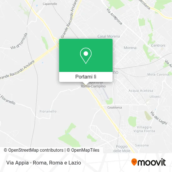Mappa Via Appia - Roma