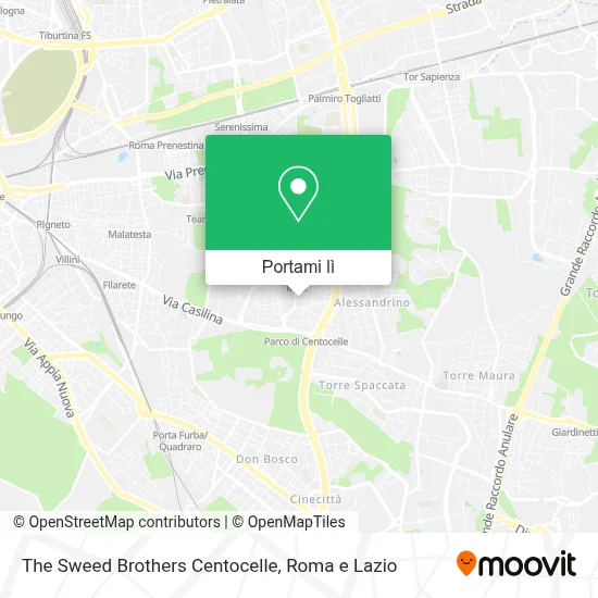 Mappa The Sweed Brothers Centocelle