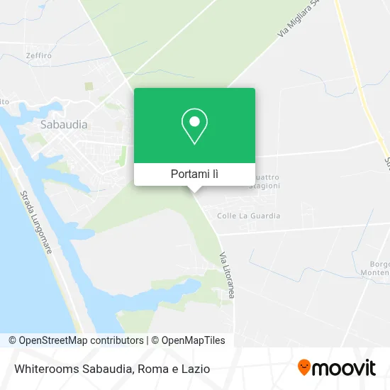 Mappa Whiterooms Sabaudia