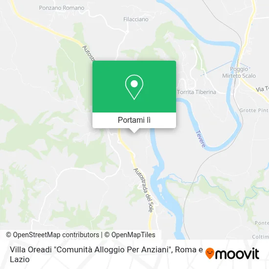 Mappa Villa Oreadi "Comunità Alloggio Per Anziani"