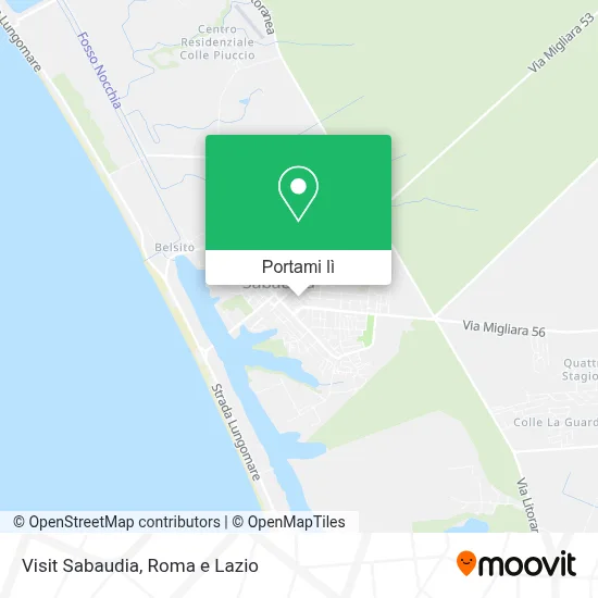 Mappa Visit Sabaudia