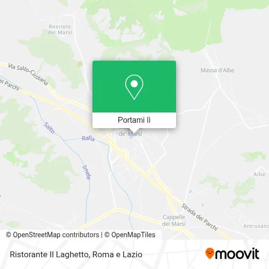 Mappa Ristorante Il Laghetto