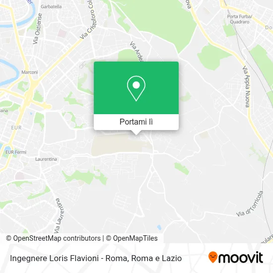 Mappa Ingegnere Loris Flavioni - Roma